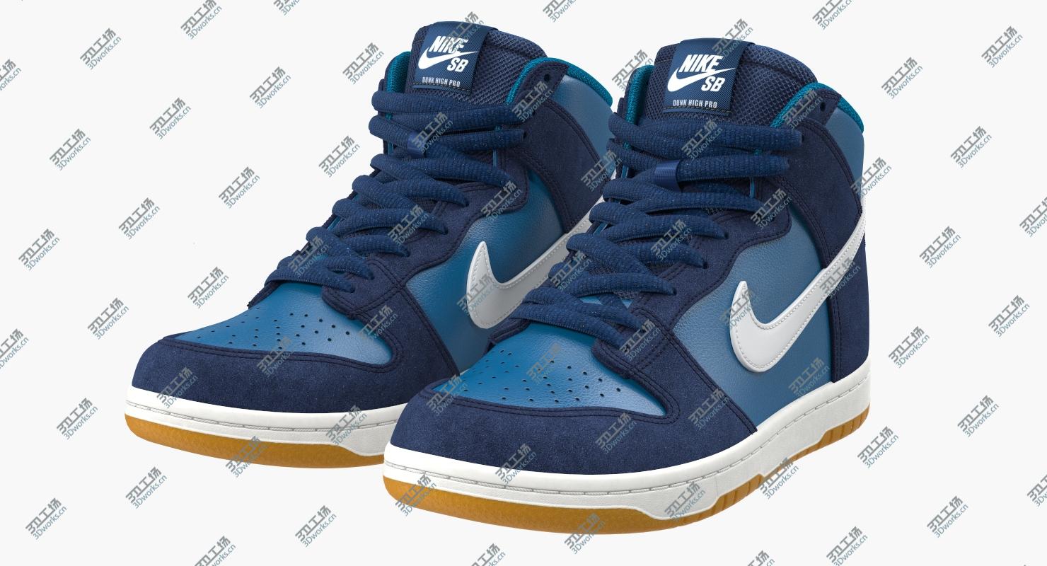 images/goods_img/2021040231/Skateboarding Shoe Nike SB Dunk High Pro Blue model/3.jpg